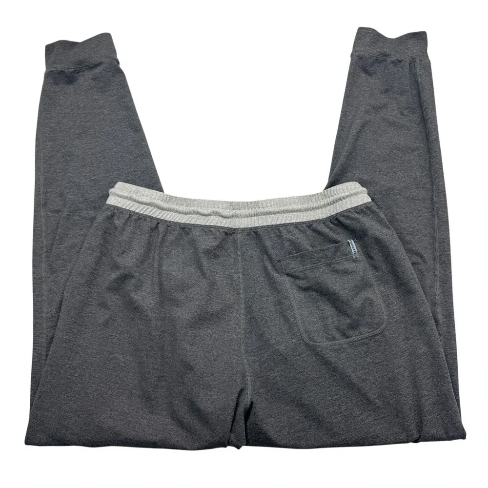 Marine Layer Jogger Pants Mens Large Gray Drawstring Elastic Waist FLAWS